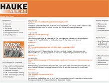 Tablet Screenshot of hauke-verlag.de